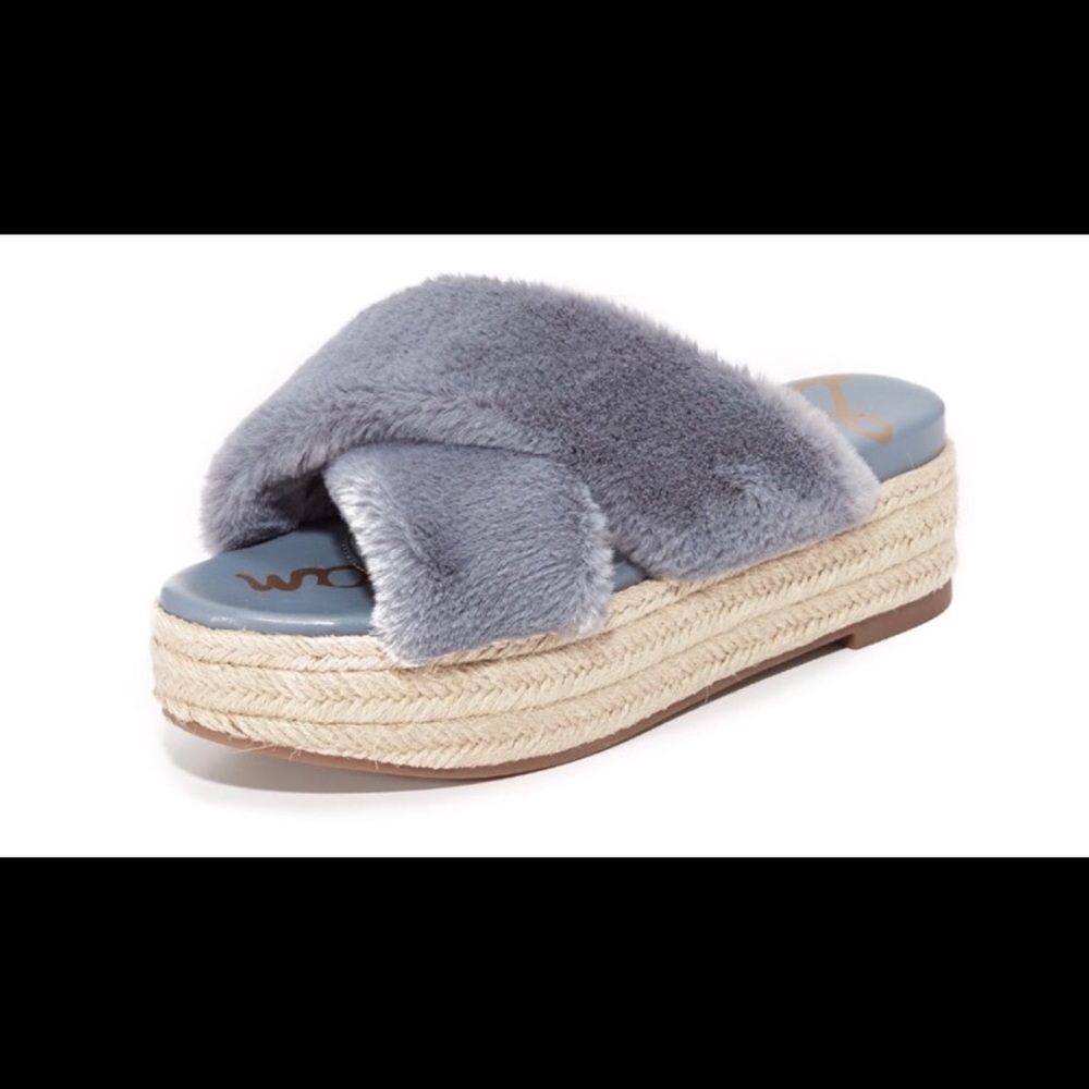 -Sam Edelman Zia Faux Fur Platforms